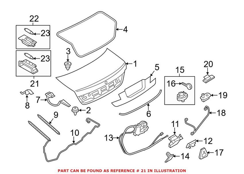 BMW Courtesy Light - Rear 63319185401